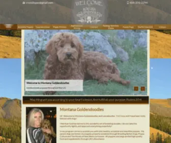 Montanagoldendoodles.com(Goldendoodles For Sale) Screenshot