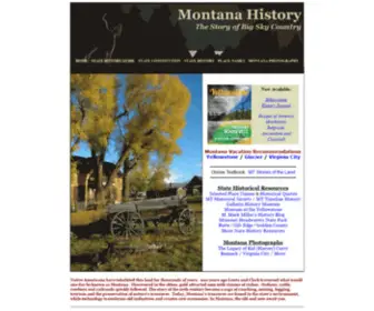 Montanahistory.net(Montana History) Screenshot