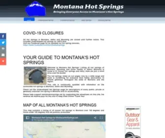 Montanahotsprings.net(Hot Springs in Montana and the Surrounding Region) Screenshot