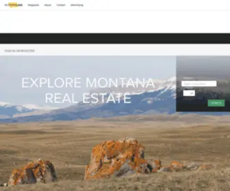 Montanalandmagazine.com(Montana Land Magazine Homes and Real Estate Magazines Online) Screenshot