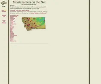 Montanapets.org(Montana Pets on the Net) Screenshot