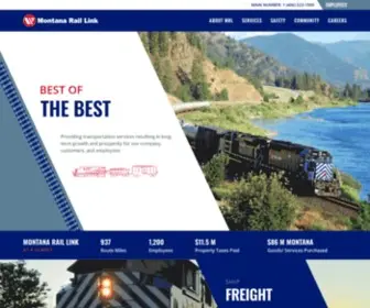 Montanarail.com(Montana Rail Link) Screenshot