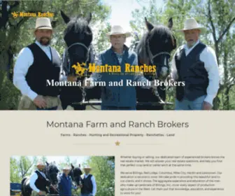 Montanaranches.com(Montana Farm and Ranch Brokers) Screenshot