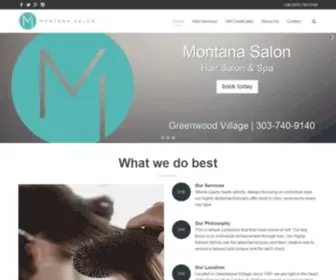 Montanasalondtc.com(Hair Cuts & Color) Screenshot