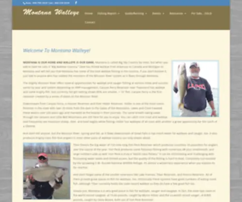 Montanawalleye.com(Montana Walleye) Screenshot