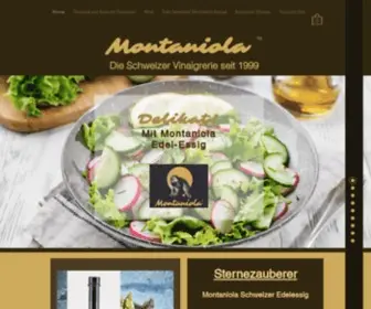 Montaniola.ch(Montaniola Schweizer Edelessig seit 1999) Screenshot