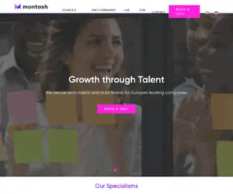 Montash.com(Tech Recruitment Agency & Consultancy) Screenshot