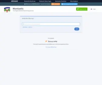 Montastic.com(Montastic Website Monitoring) Screenshot