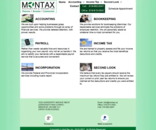 Montax.ca(MonTax Accounting) Screenshot