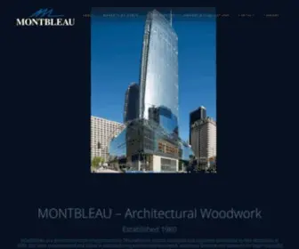 Montbleau.com(Architectural Woodwork) Screenshot