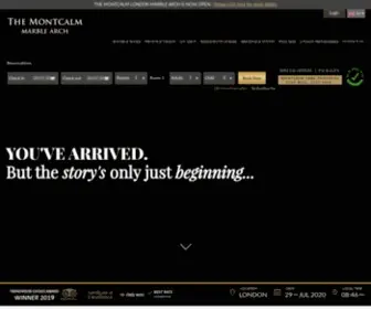 Montcalm.co.uk(Official the Montcalm London Marble Arch) Screenshot