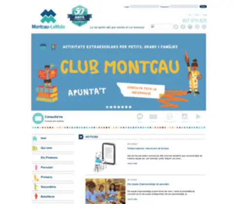 Montcau.net(Escola Montcau) Screenshot