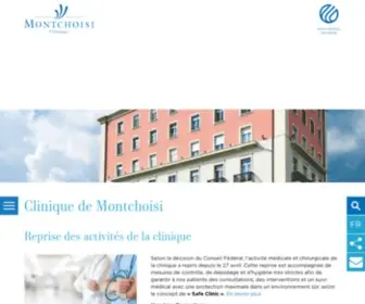 Montchoisi.ch(Clinique de Montchoisi) Screenshot