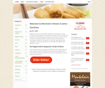 Montclairchinese.com(Order Chinese online from Montclair Chinese Cuisine) Screenshot