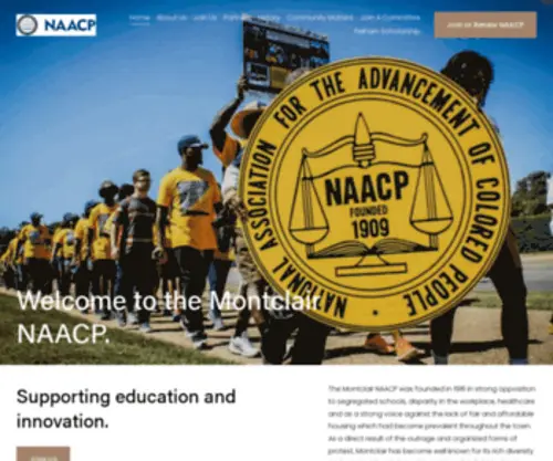 Montclairnaacp.org(Montclair NAACP) Screenshot