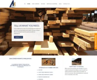 Montco.com.my(Local & Exported Timber Wood Malaysia) Screenshot