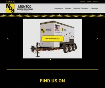 Montco.com(Montco Oilfield Solutions) Screenshot