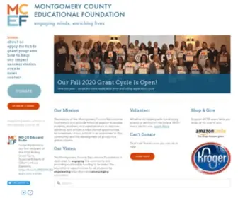 Montcoef.org(Montgomery County Educational Foundation) Screenshot