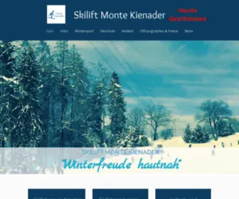 Monte-Kienader.de(Skilift Monte Kienader) Screenshot