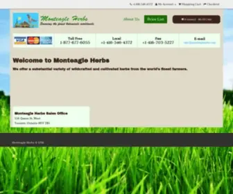 Monteagleherbs.com(Monteagle Herbs) Screenshot