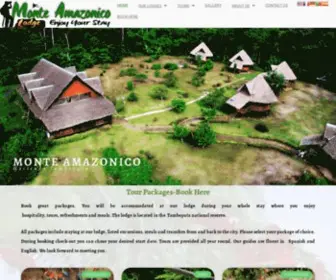 Monteamazonico.com(MONTE AMAZÓNICO LODGE) Screenshot