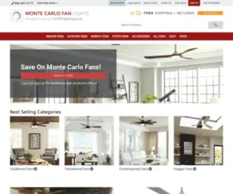 Montecarlofanlights.com(Monte Carlo Ceiling Fans and Fan Lighting) Screenshot