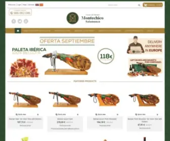 Montechico.es(▷ Comprar Jamón Ibérico online) Screenshot