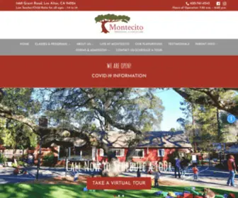 Montecitopreschool.com(Los Altos) Screenshot