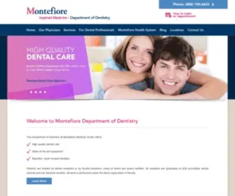 Montefioredental.com(Cosmetic Dentistry) Screenshot