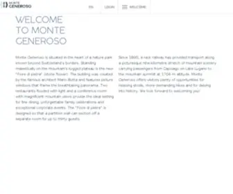 Montegeneroso.ch(Monte Generoso) Screenshot
