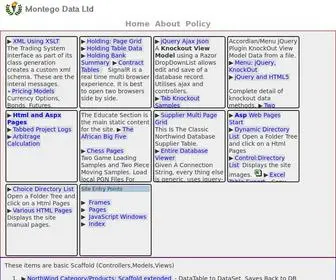 Montegodata.co.uk(ASP.NET MVC) Screenshot