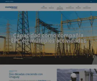 Montelecnor.com(Elecnor Uruguay) Screenshot