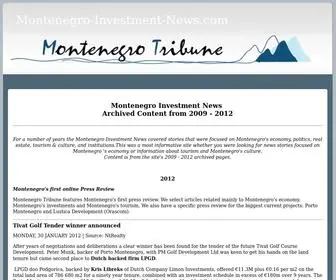 Montenegro-Investment-News.com(Montenegro Investment News) Screenshot