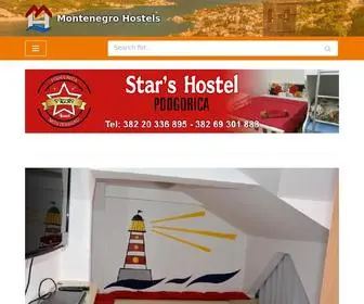 Montenegrohostels.com(Montenegro Hostels) Screenshot