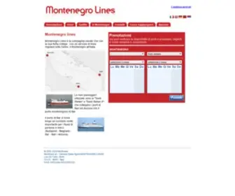 Montenegrolines.com(Montenegro Lines) Screenshot