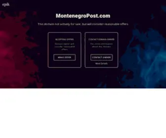 Montenegropost.com(珠海饰椿保安有限公司) Screenshot