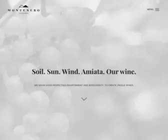 Montenerowinery.com(Tuscan Montenero winery) Screenshot