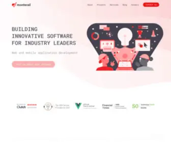 Monterail.com(AI-enhanced digital product development) Screenshot