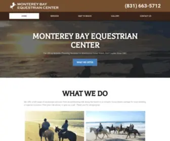 Montereybayequestrian.com(Monterey Bay Equestrian Center) Screenshot