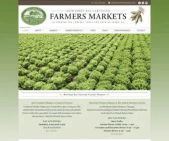 Montereybayfarmers.org(Monterey Bay Certified Farmers Markets (MBCFM)) Screenshot