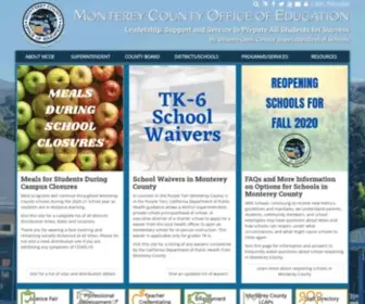 Montereycoe.org(Monterey county office of education) Screenshot
