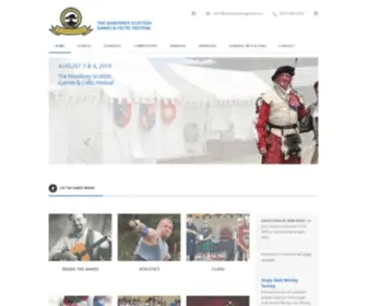 Montereyscotgames.com(Monterey Scottish Games and Celtic Festival) Screenshot