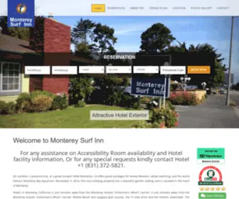 Montereysurfinn.com(Hotel Monterey) Screenshot