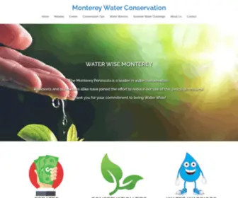 Montereywaterinfo.org(Monterey Water Conservation) Screenshot