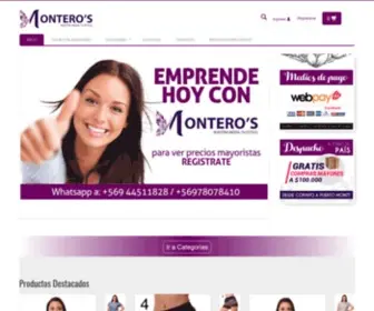 Monteros.cl(Ropa por Mayor) Screenshot