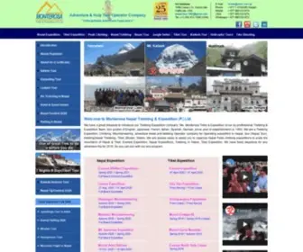 Monterosa-Nepal.com(Monterosa Treks & Expedition) Screenshot