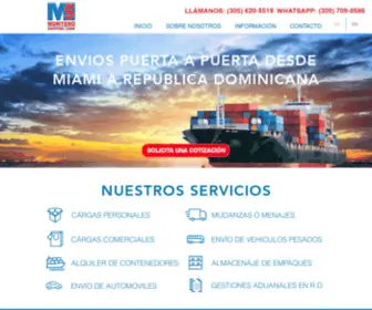 Monteroshippingmiami.net(Montero Shipping) Screenshot