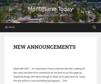 Montesanotoday.com(March 8th 2021) Screenshot