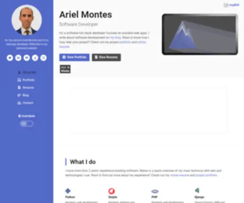 Montesariel.com(Ariel Montes Nogueira) Screenshot