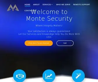 Montesec.com(Monte Security) Screenshot